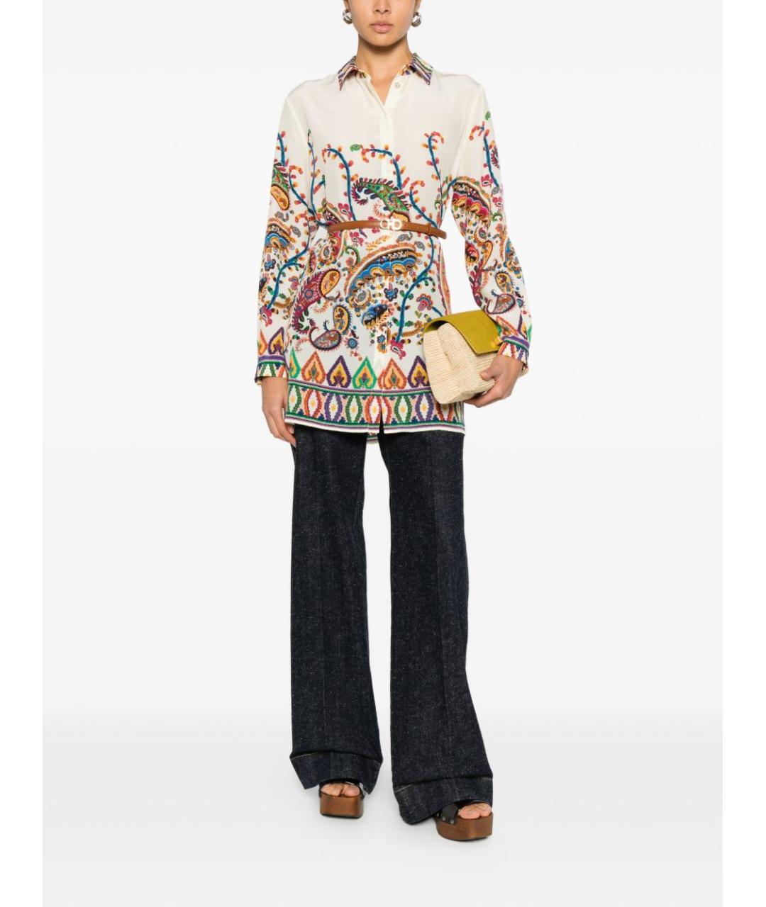 ETRO Мульти шелковая рубашка, фото 3