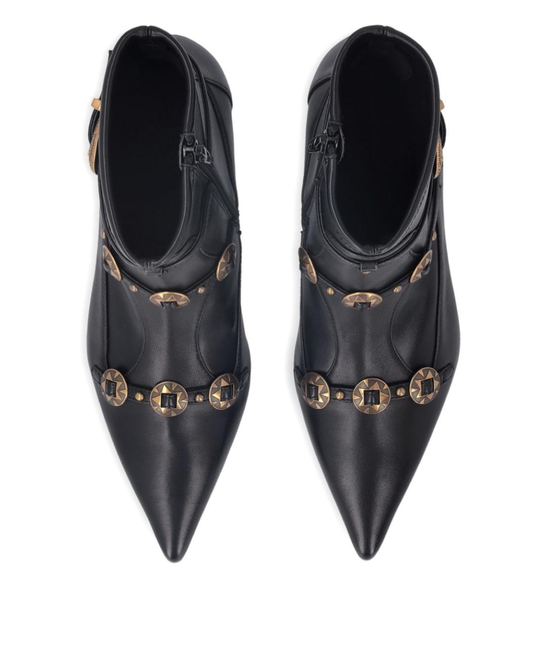 PINKO Черные кожаные ботильоны, фото 3