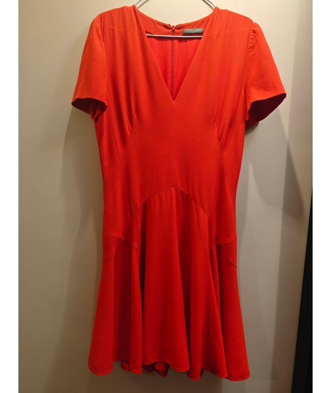 ALEXANDER MCQUEEN Красное шелковое вечернее платье, фото 6