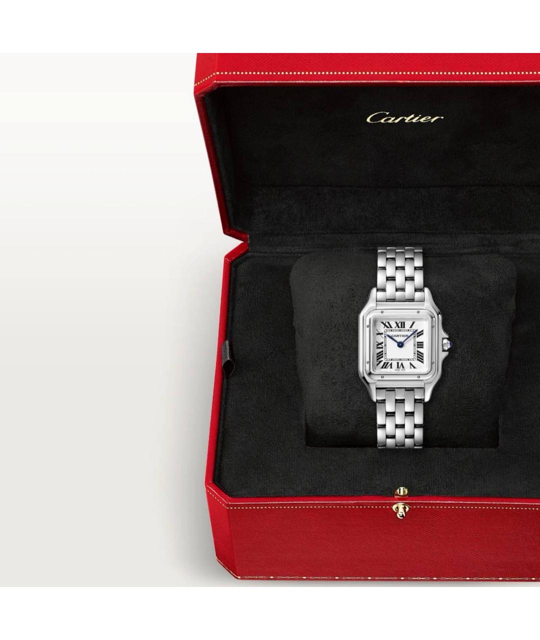 CARTIER Белые металлические часы, фото 2