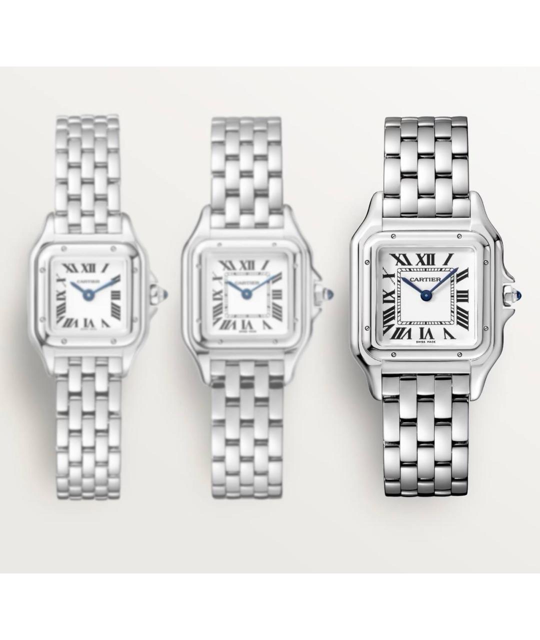 CARTIER Белые металлические часы, фото 3