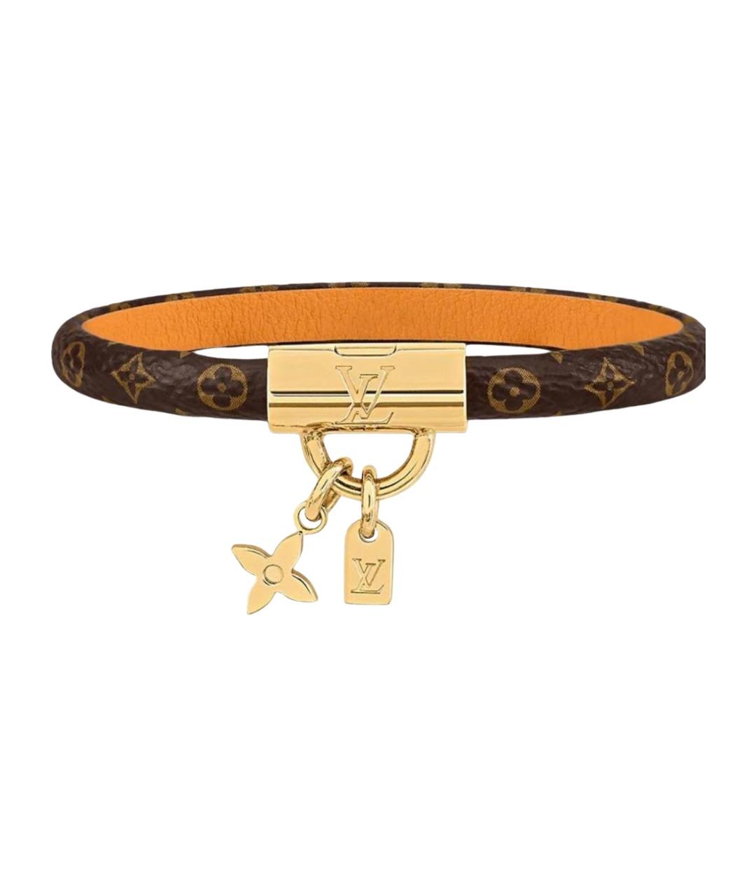 LOUIS VUITTON Коричневый латунный браслет, фото 1