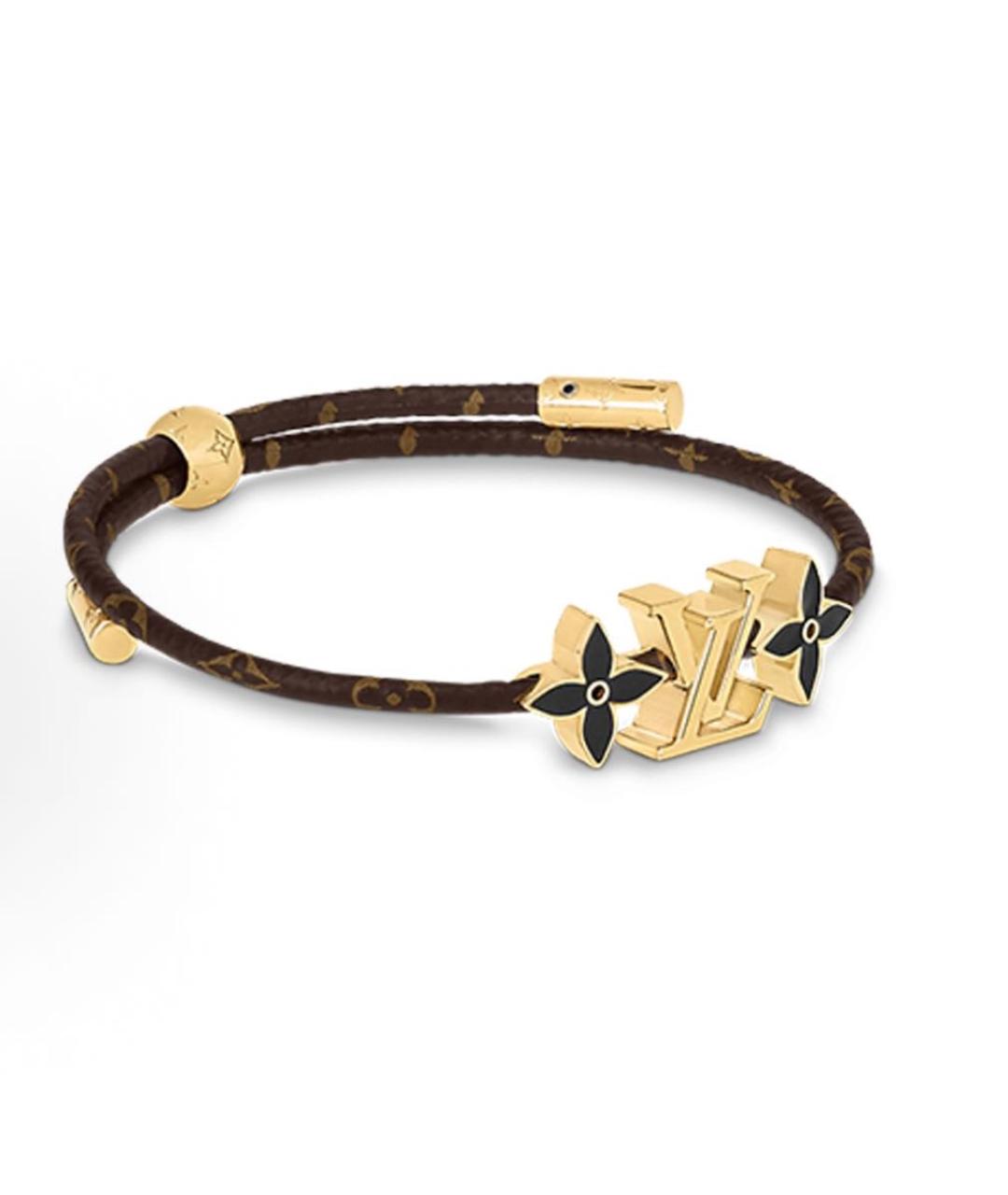 LOUIS VUITTON Коричневый латунный браслет, фото 2