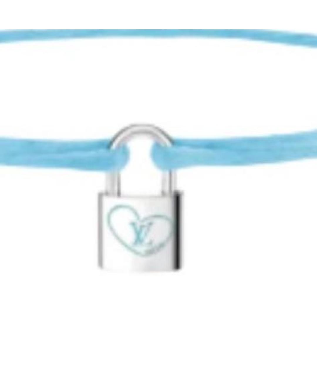 LOUIS VUITTON Голубой латунный браслет, фото 2