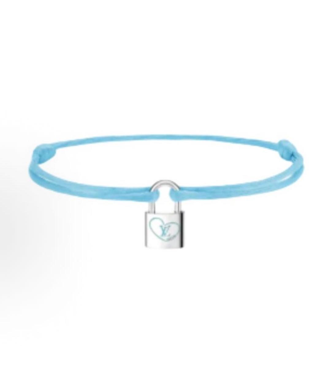 LOUIS VUITTON Голубой латунный браслет, фото 3