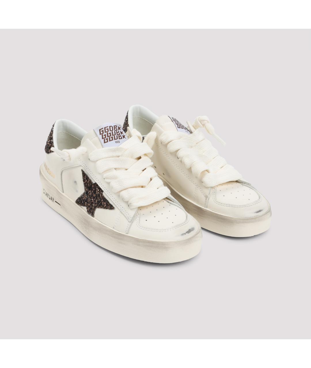 GOLDEN GOOSE DELUXE BRAND Белые кожаные кеды, фото 5
