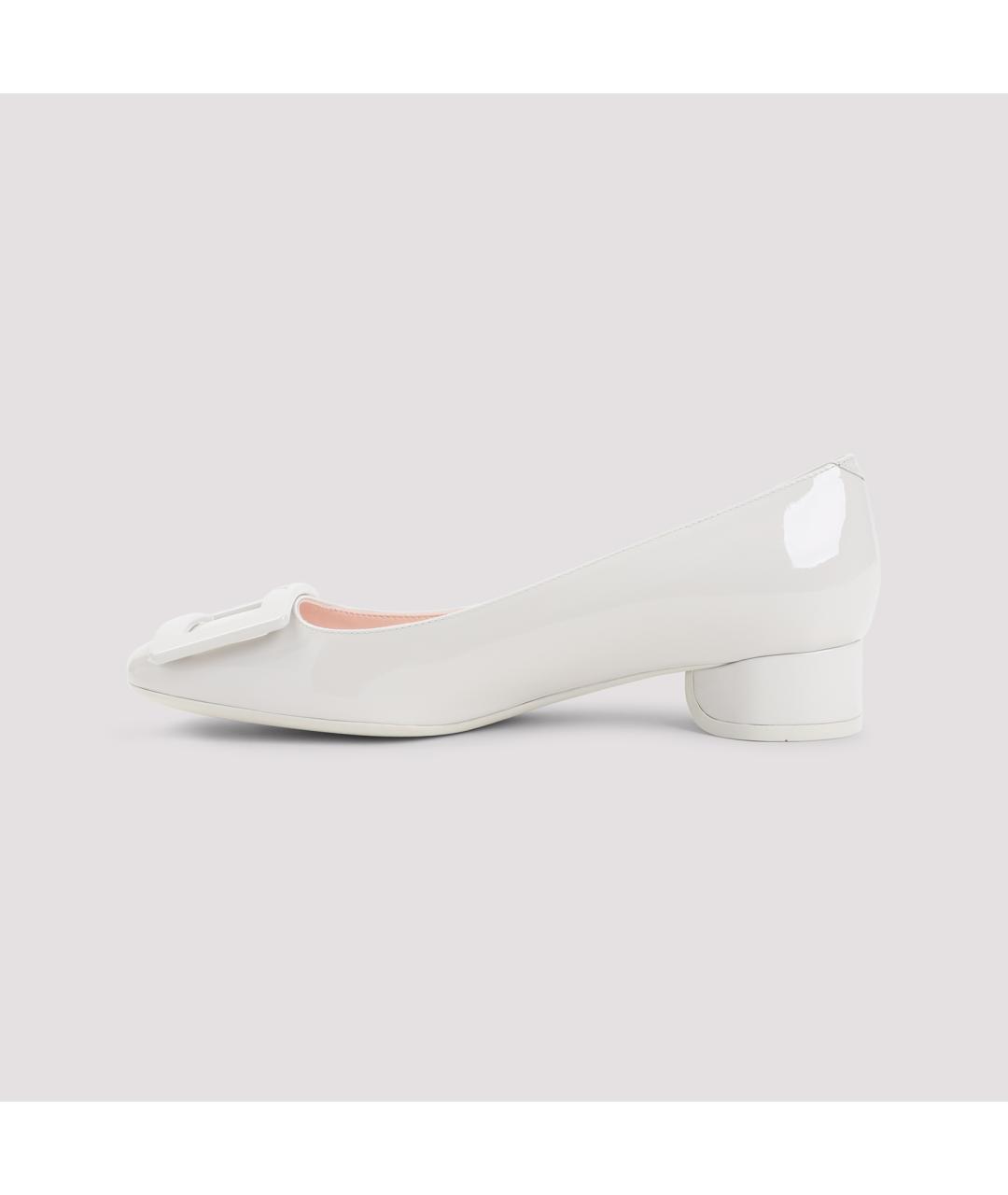 ROGER VIVIER Белые кожаные туфли, фото 4