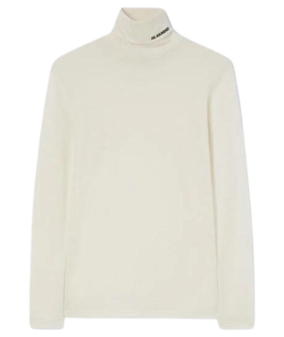 JIL SANDER Бежевая шерстяная водолазка, фото 1