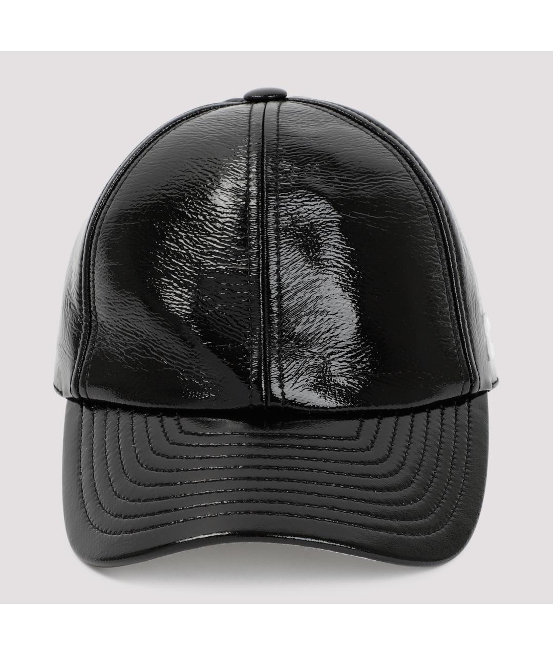 COURREGES Черная хлопковая кепка, фото 3