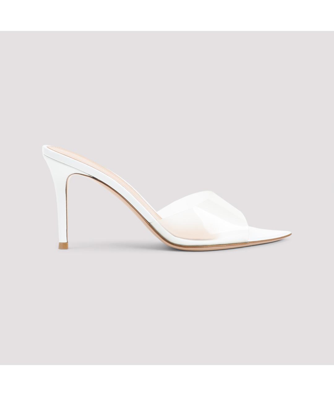 GIANVITO ROSSI Белые мюли, фото 3