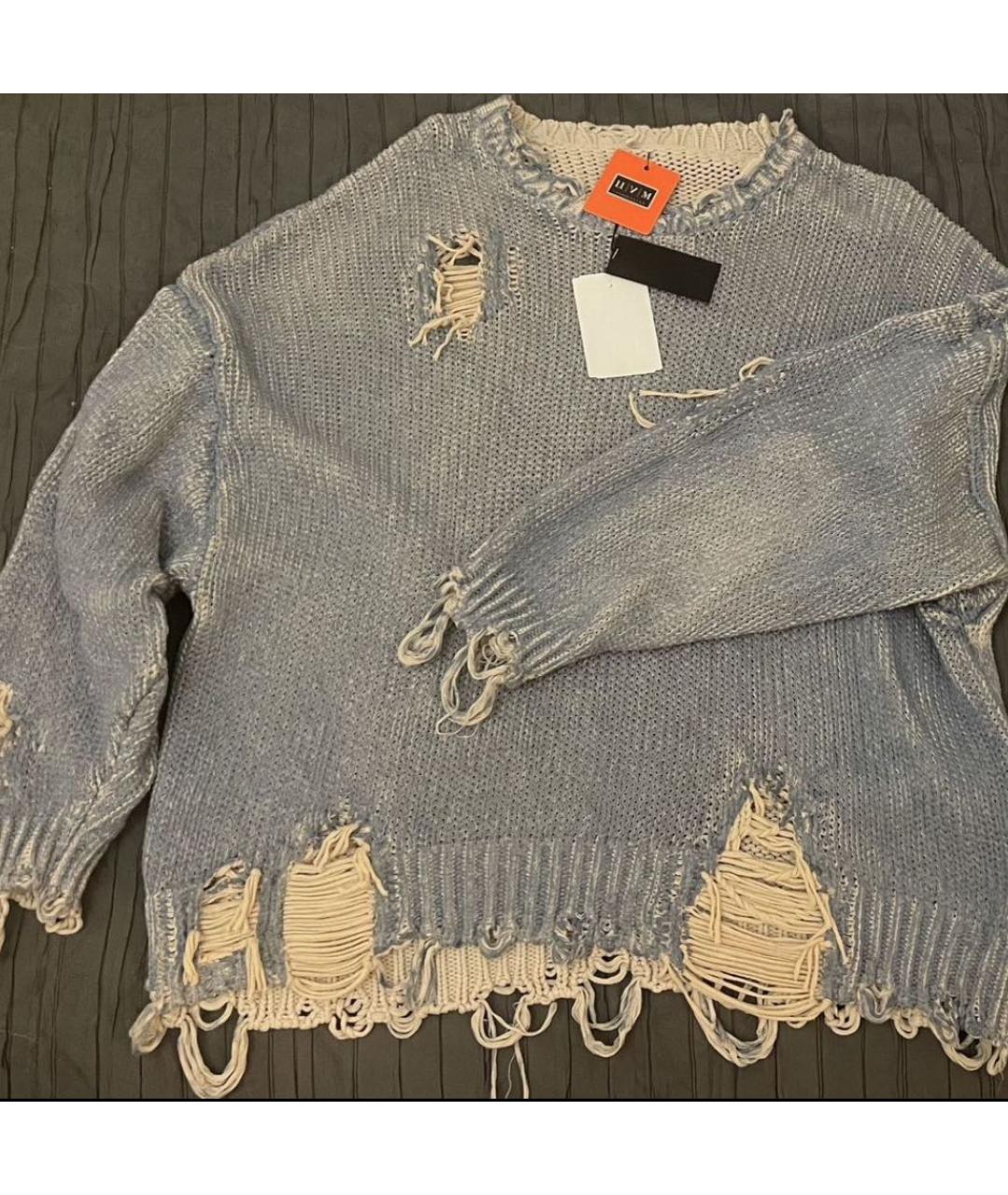 R13 Голубой хлопковый джемпер / свитер, фото 2