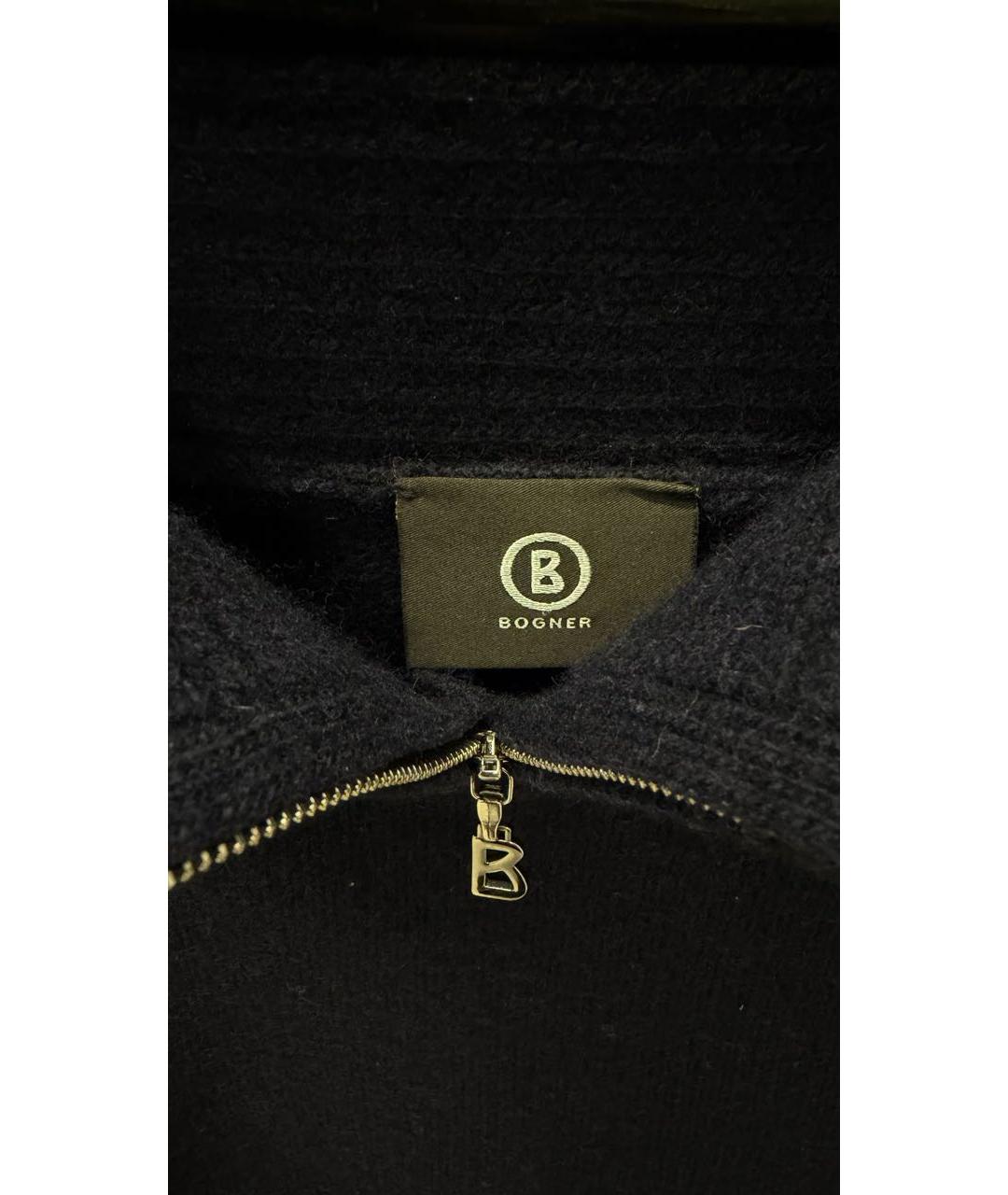 BOGNER Темно-синий кашемировый джемпер / свитер, фото 2