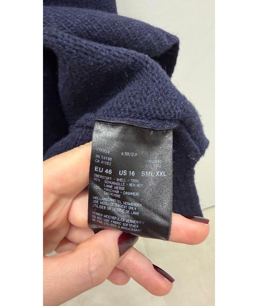 BOGNER Темно-синий кашемировый джемпер / свитер, фото 3