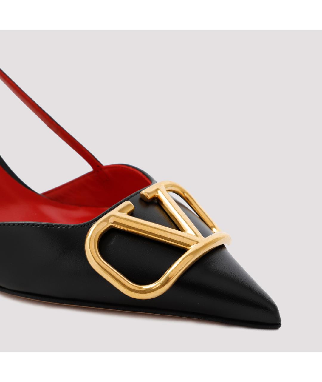 VALENTINO Черные кожаные туфли, фото 3