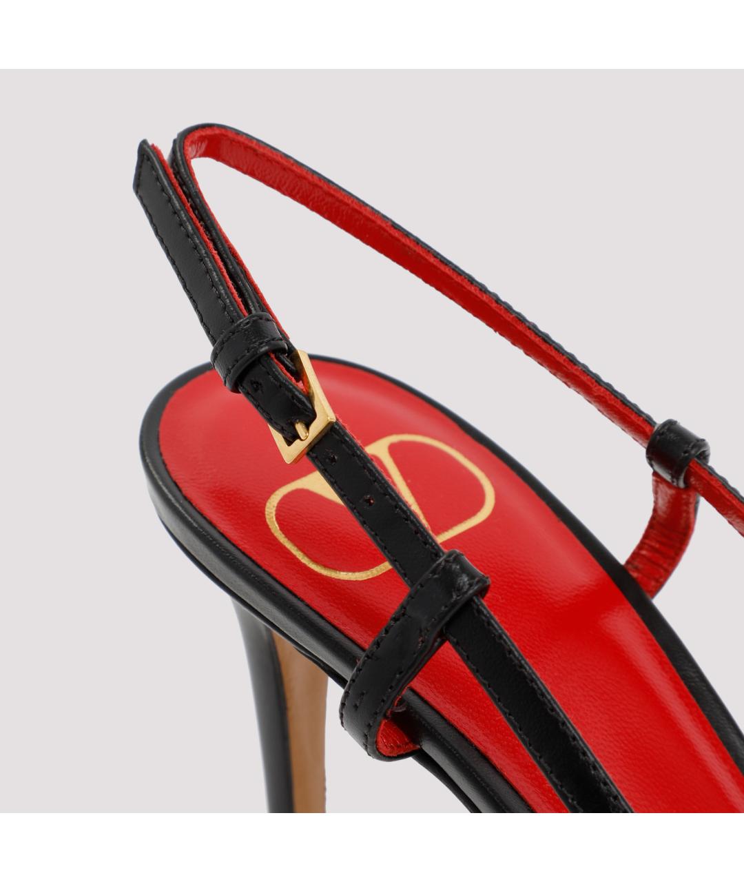 VALENTINO Черные кожаные туфли, фото 4