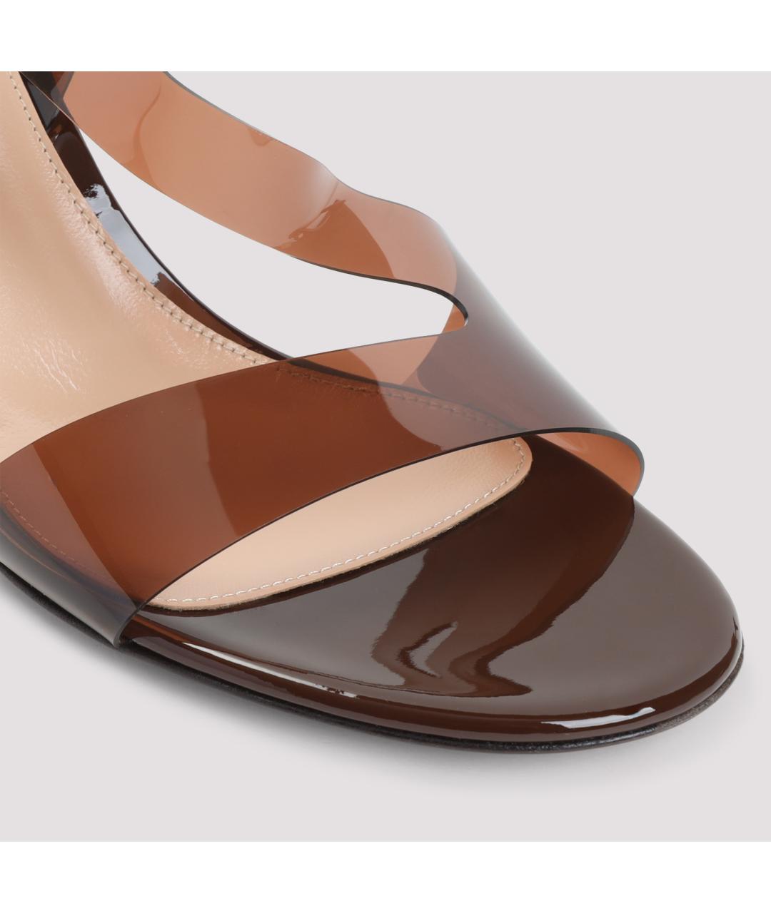 GIANVITO ROSSI Коричневые босоножки, фото 6