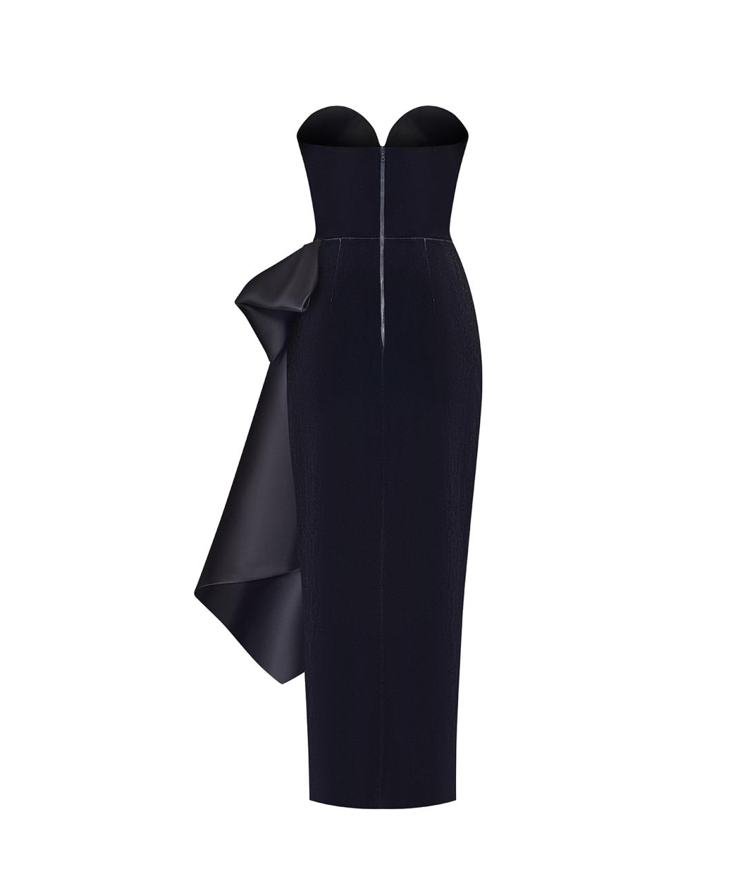 RASARIO Черное бархатное вечернее платье, фото 6