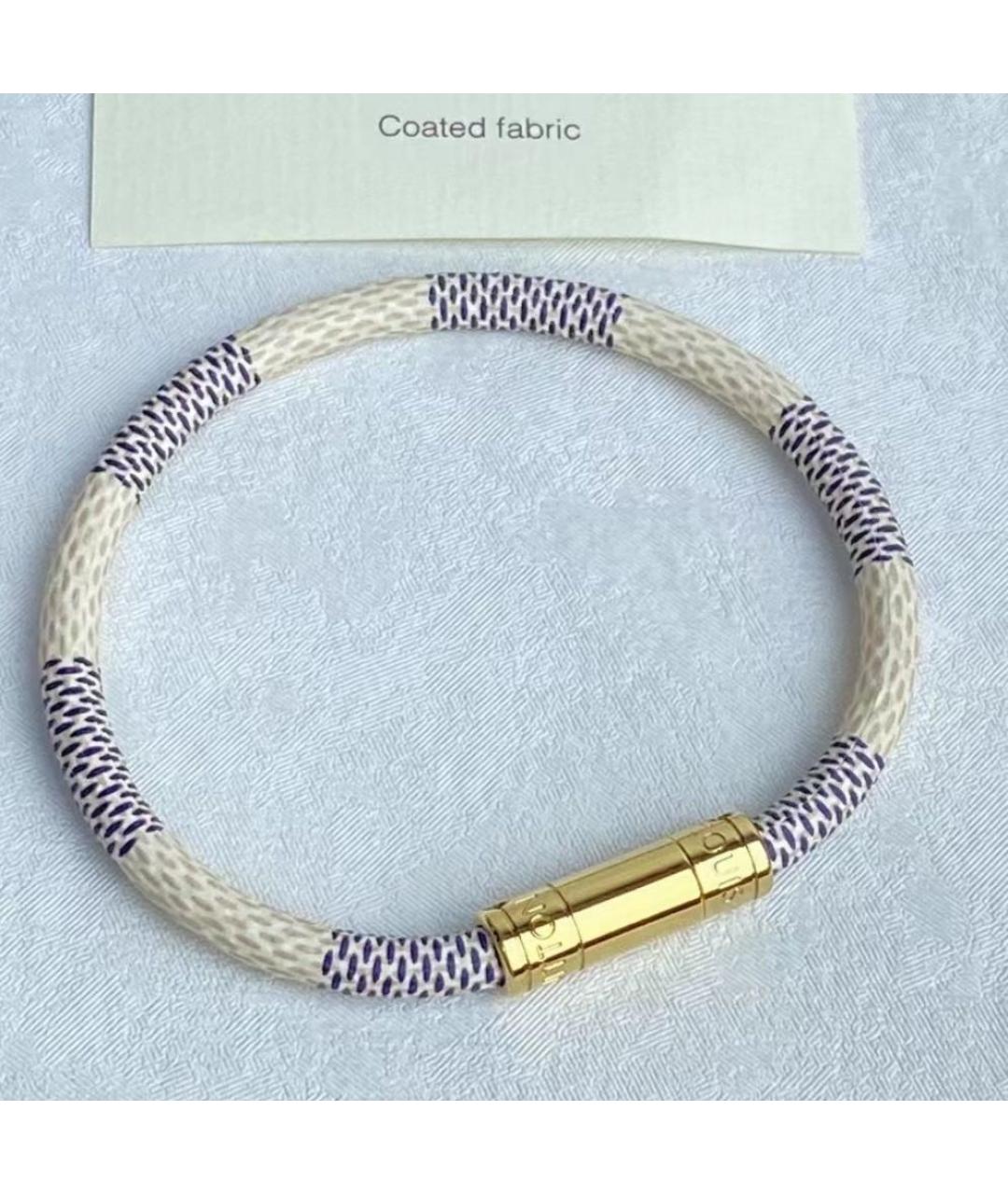 LOUIS VUITTON Белый металлический браслет, фото 3