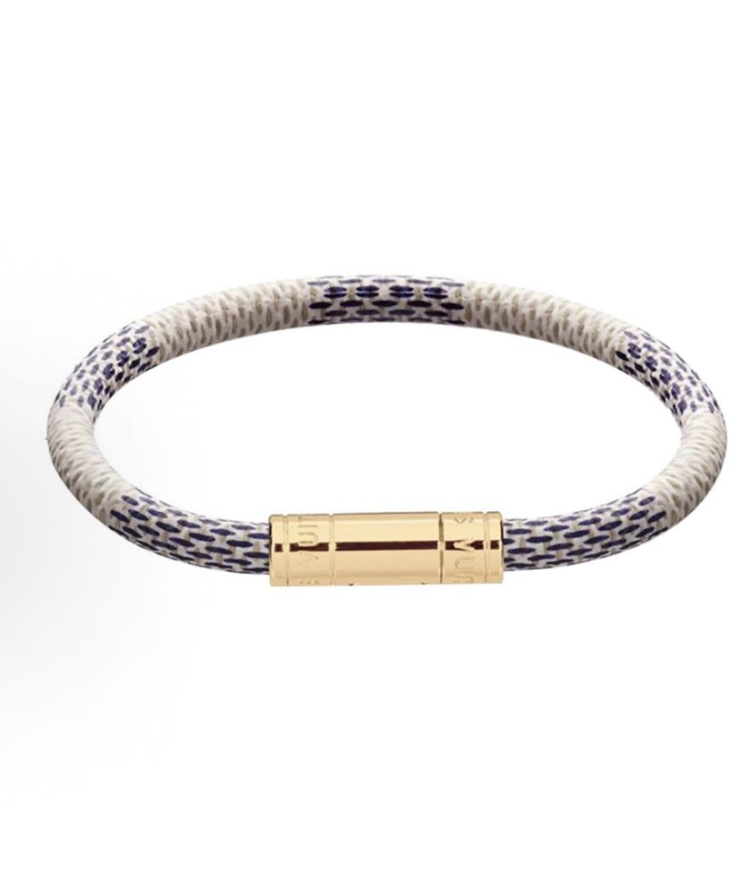 LOUIS VUITTON Белый металлический браслет, фото 4