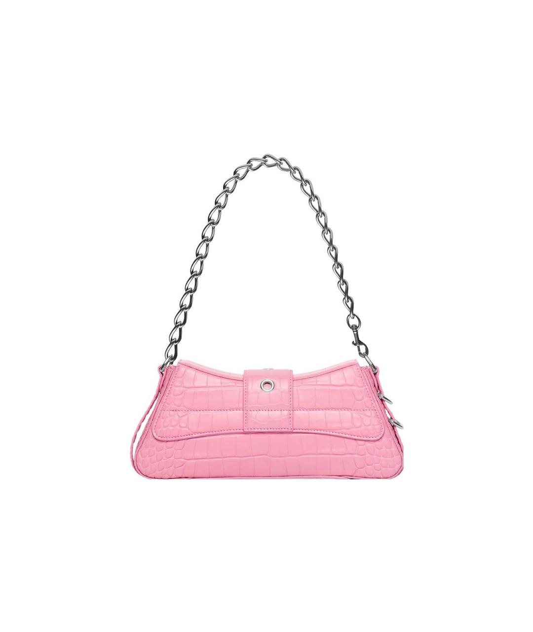 BALENCIAGA Розовая кожаная сумка через плечо, фото 2