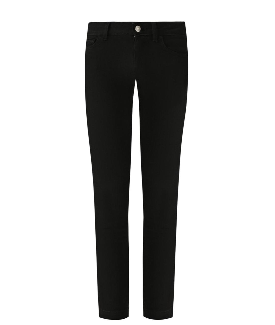 DOLCE&GABBANA Черные хлопковые джинсы слим, фото 1