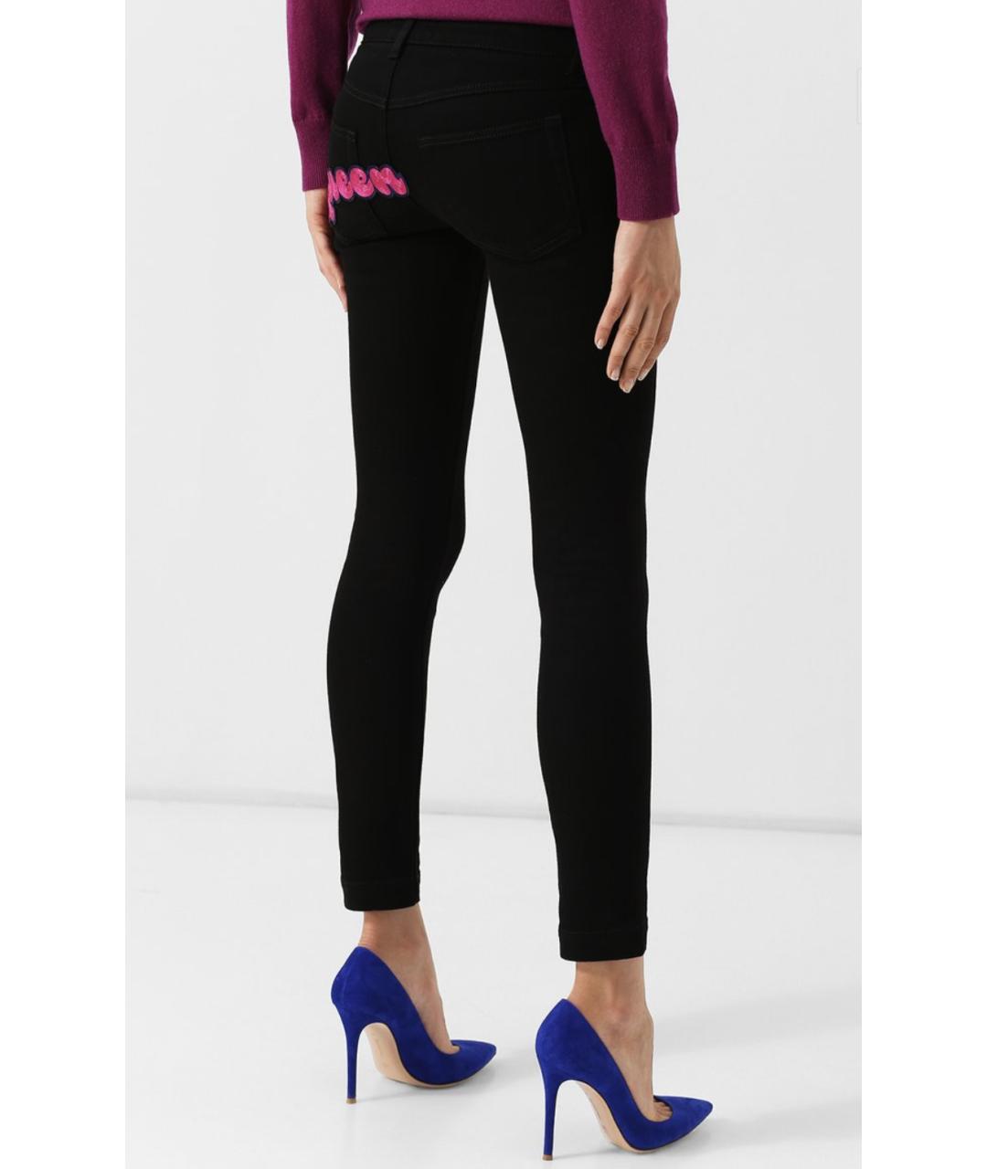 DOLCE&GABBANA Черные хлопковые джинсы слим, фото 3