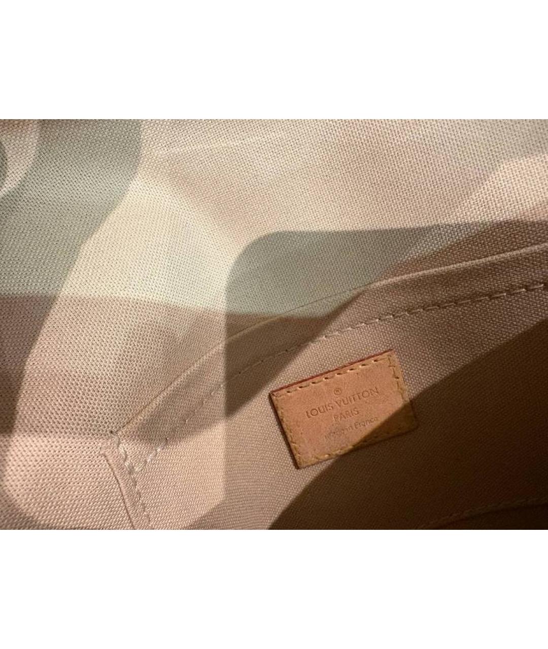 LOUIS VUITTON Белая кожаная сумка через плечо, фото 4