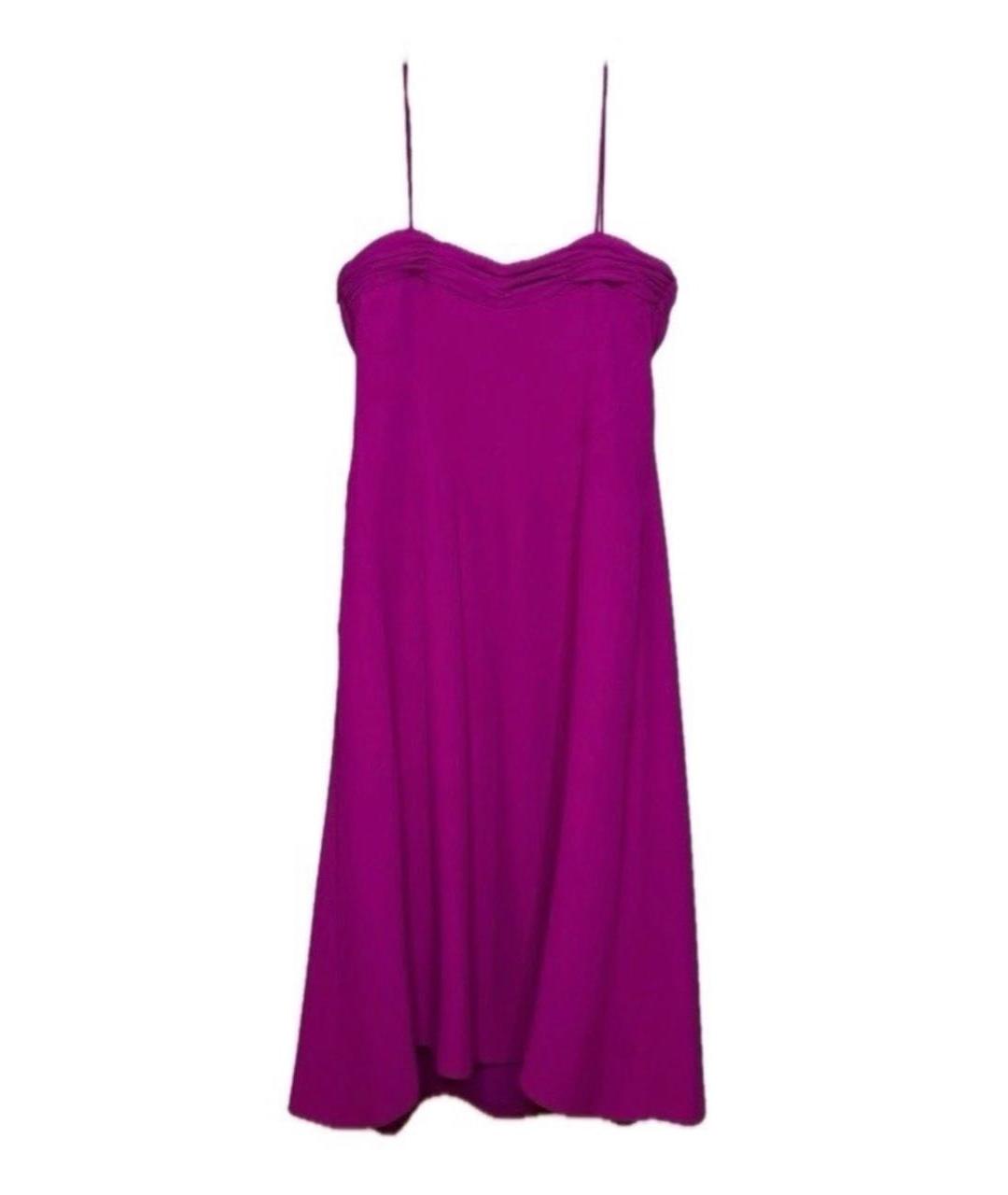 GIORGIO ARMANI Фуксия шелковое вечернее платье, фото 2