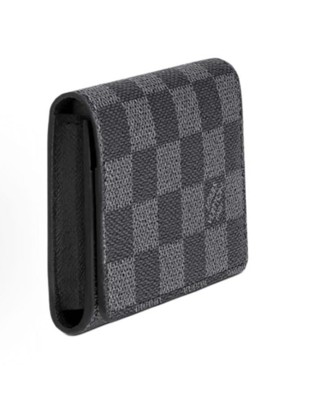 LOUIS VUITTON Антрацитовый кошелек, фото 2
