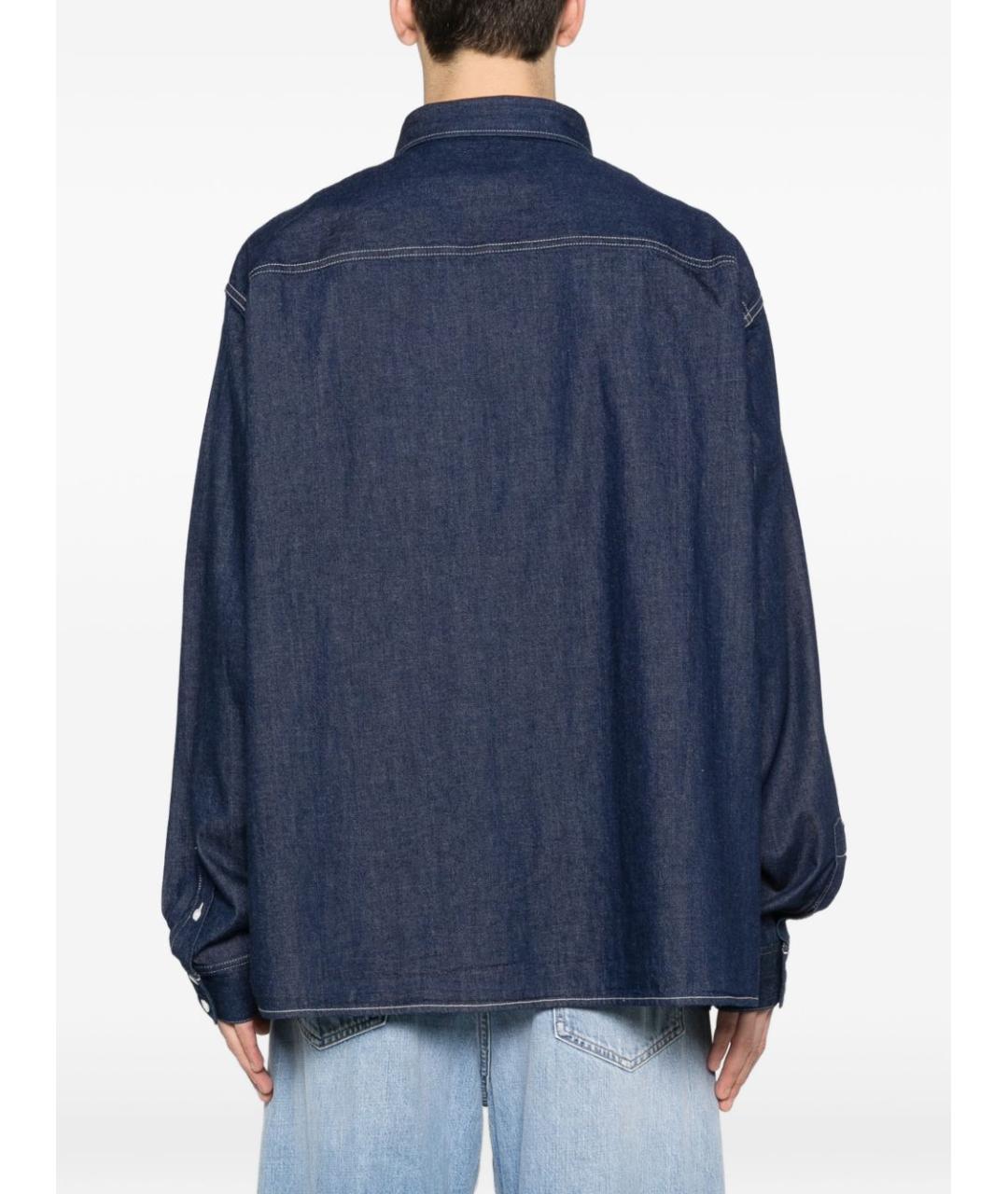 CELINE Синяя хлопковая классическая рубашка, фото 2