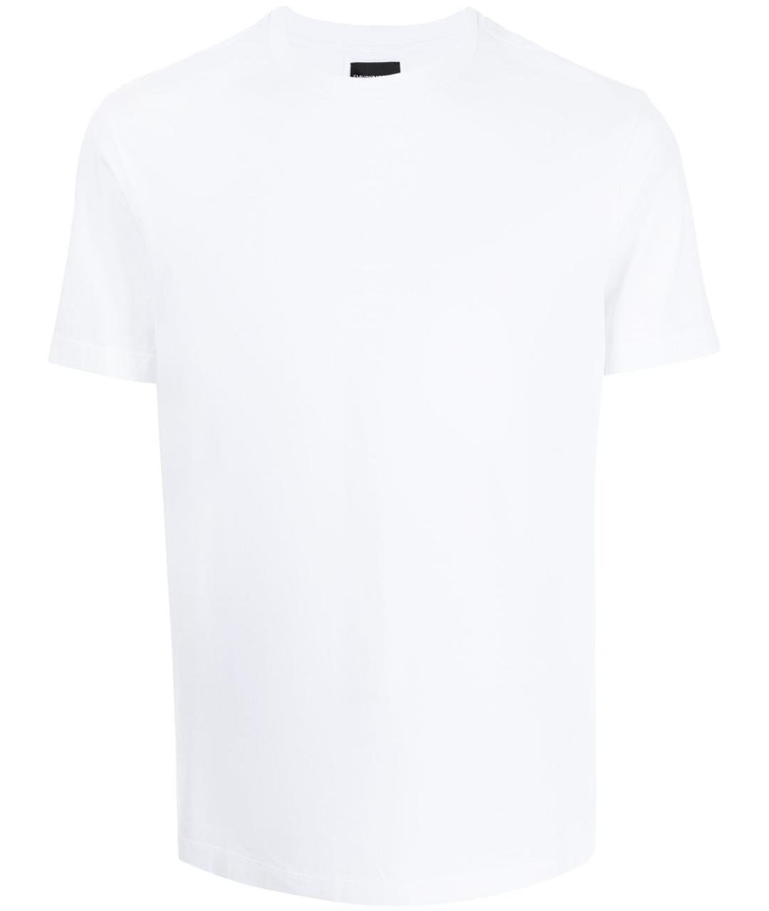 EMPORIO ARMANI Белая хлопковая футболка, фото 1
