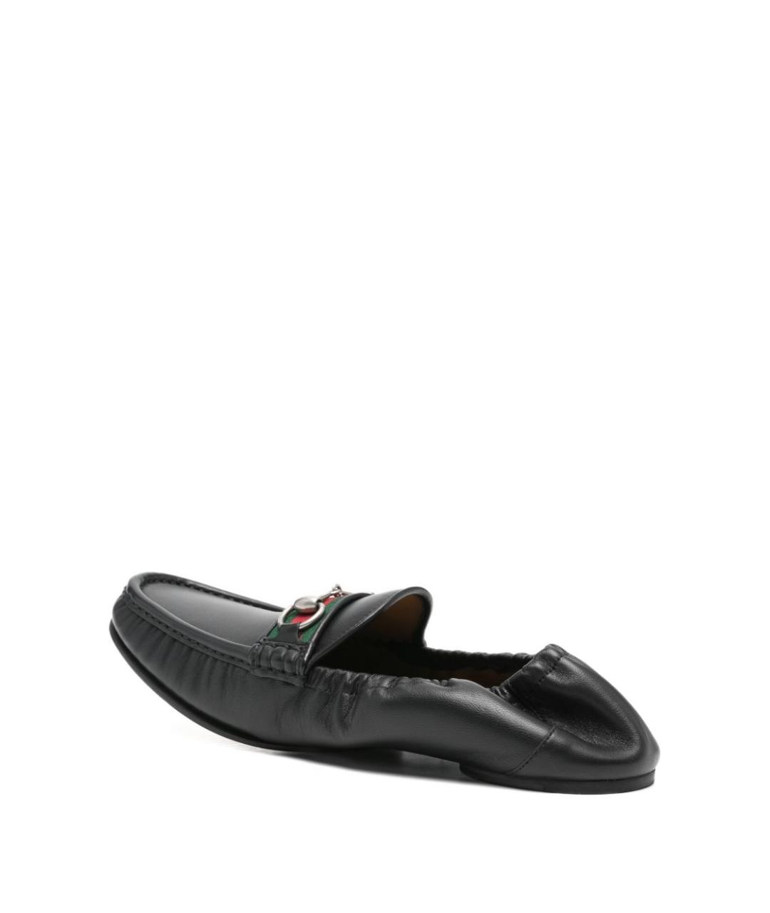 GUCCI Черные кожаные лоферы, фото 4
