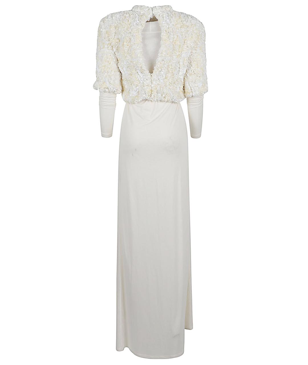 PHOEBE PHILO Бежевое полиэстеровое вечернее платье, фото 2