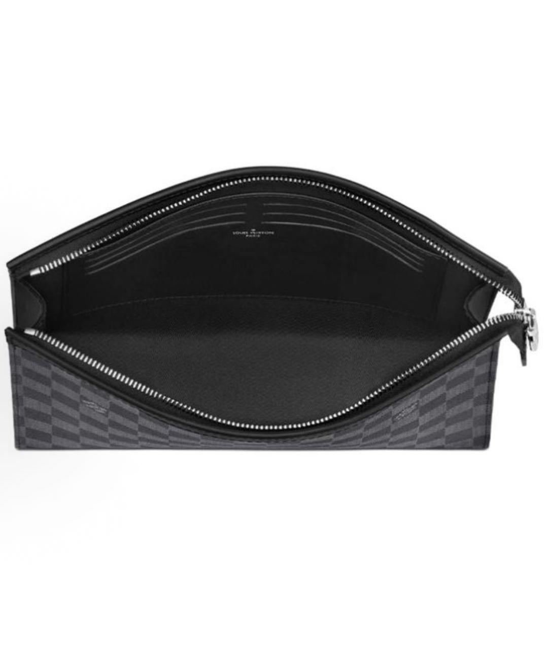 LOUIS VUITTON Антрацитовая папка для документов, фото 2