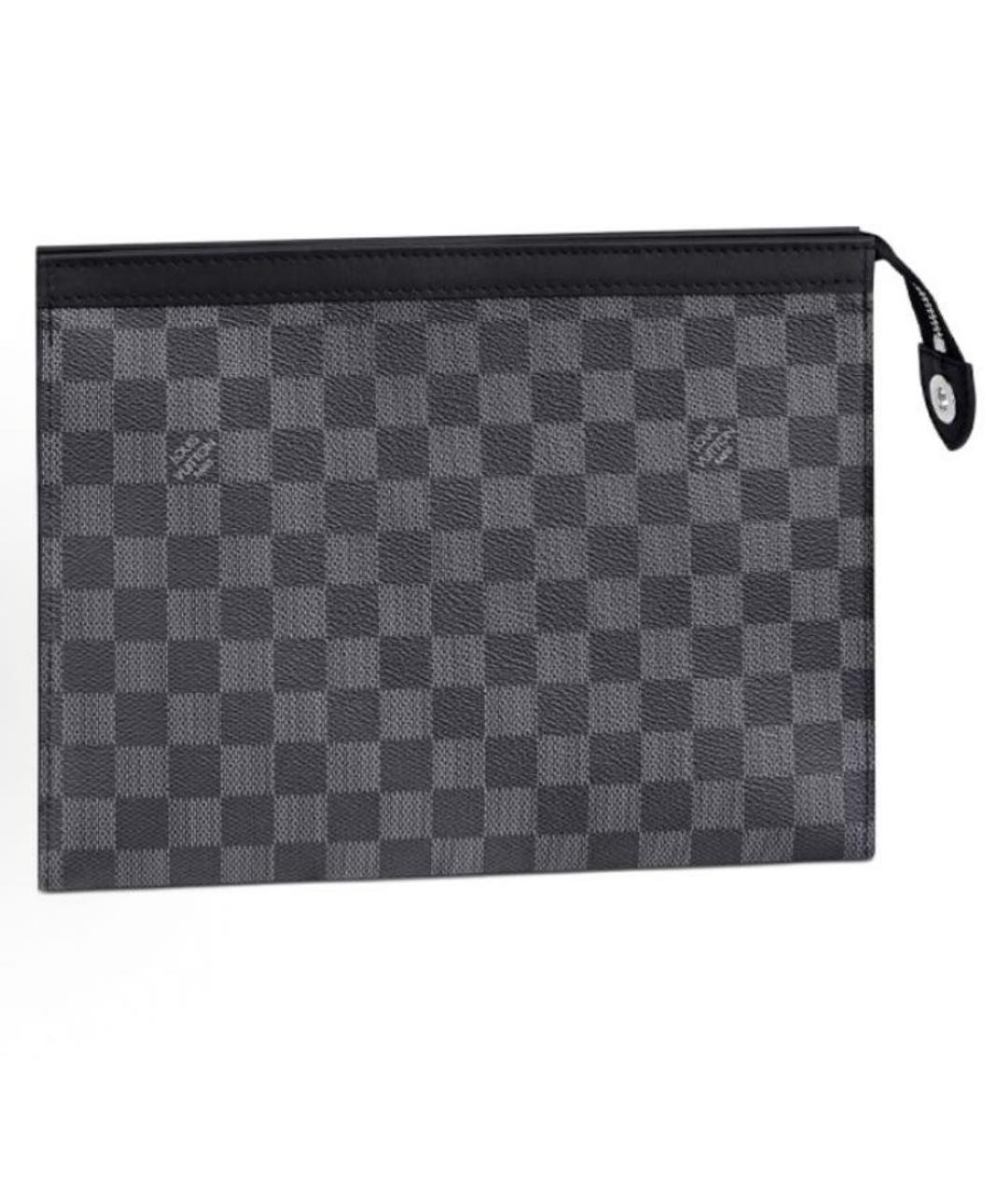 LOUIS VUITTON Антрацитовая папка для документов, фото 4