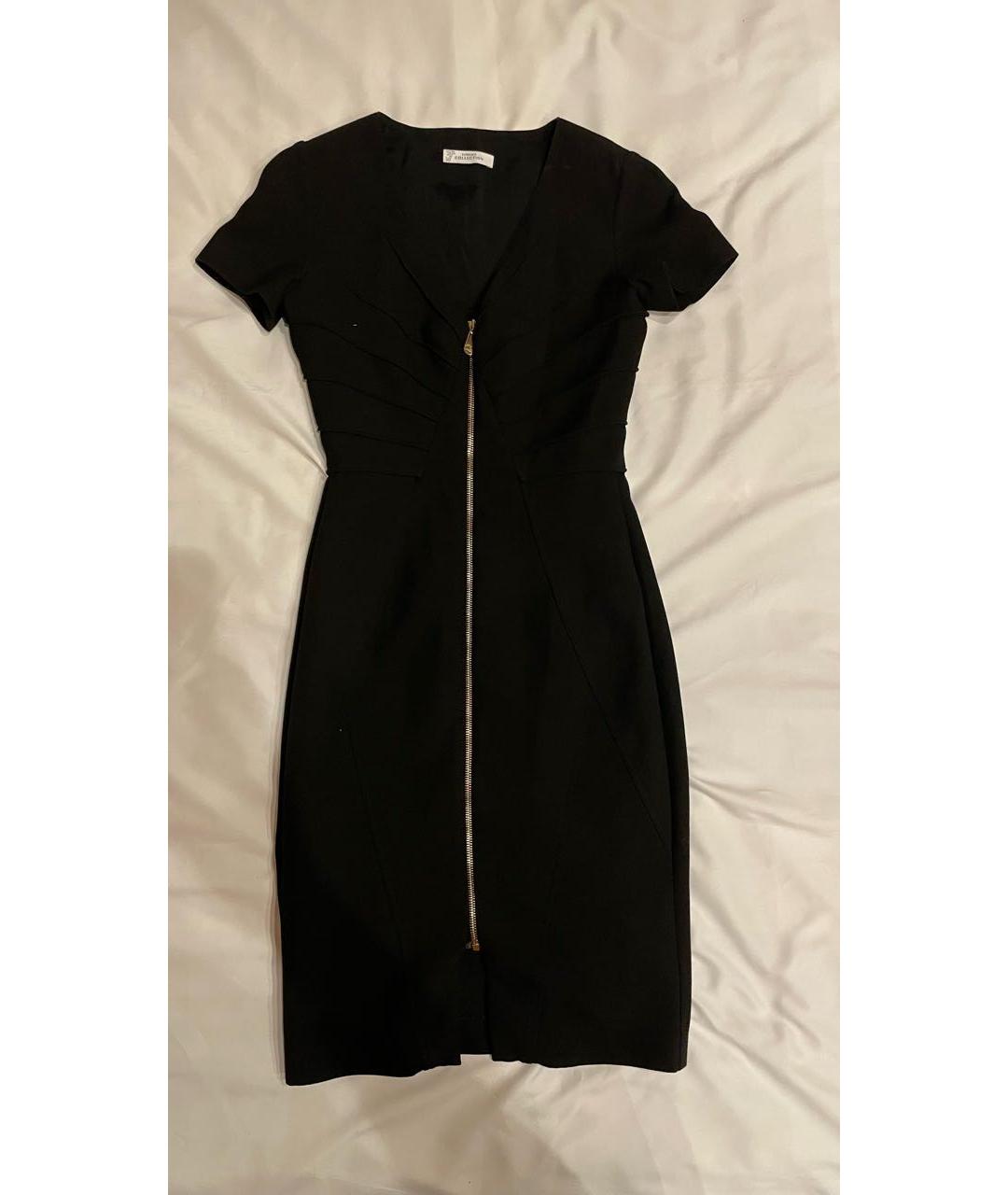 VERSACE COLLECTION Черное полиэстеровое вечернее платье, фото 5