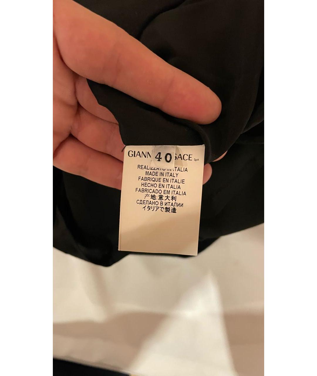 VERSACE COLLECTION Черное полиэстеровое вечернее платье, фото 4