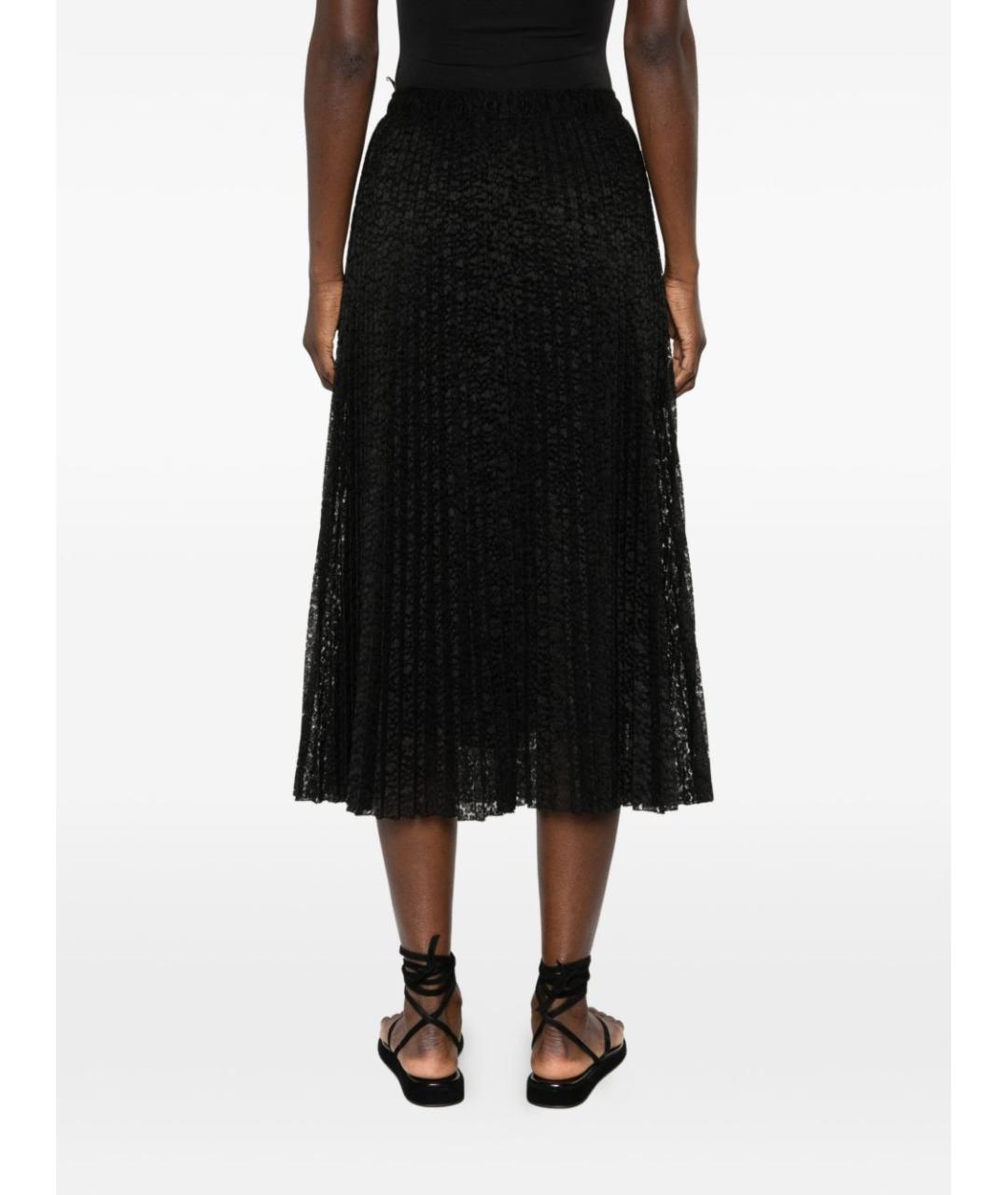 ERMANNO SCERVINO Черная полиэстеровая юбка миди, фото 3