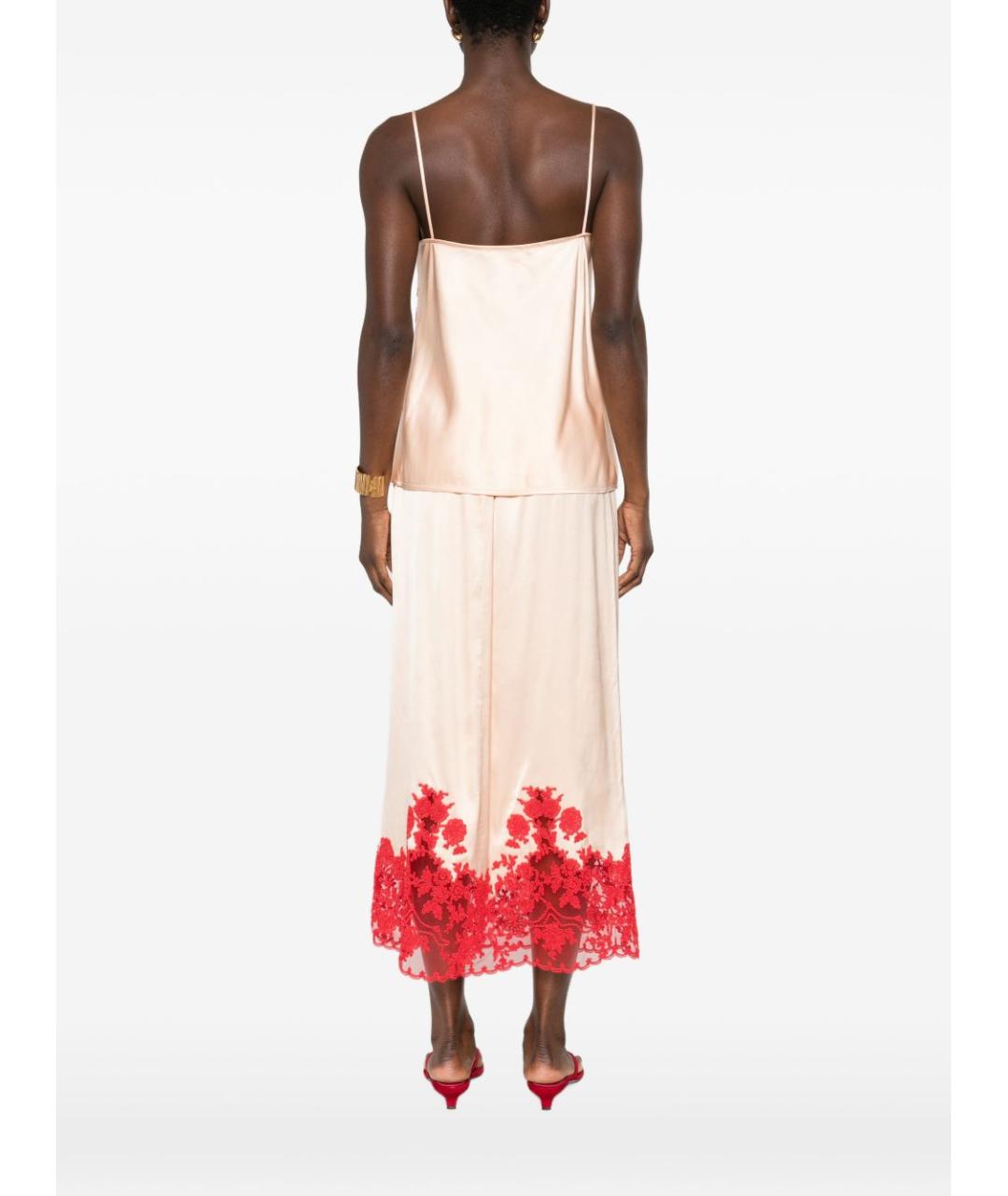 ERMANNO SCERVINO Бежевая вискозная майка, фото 3