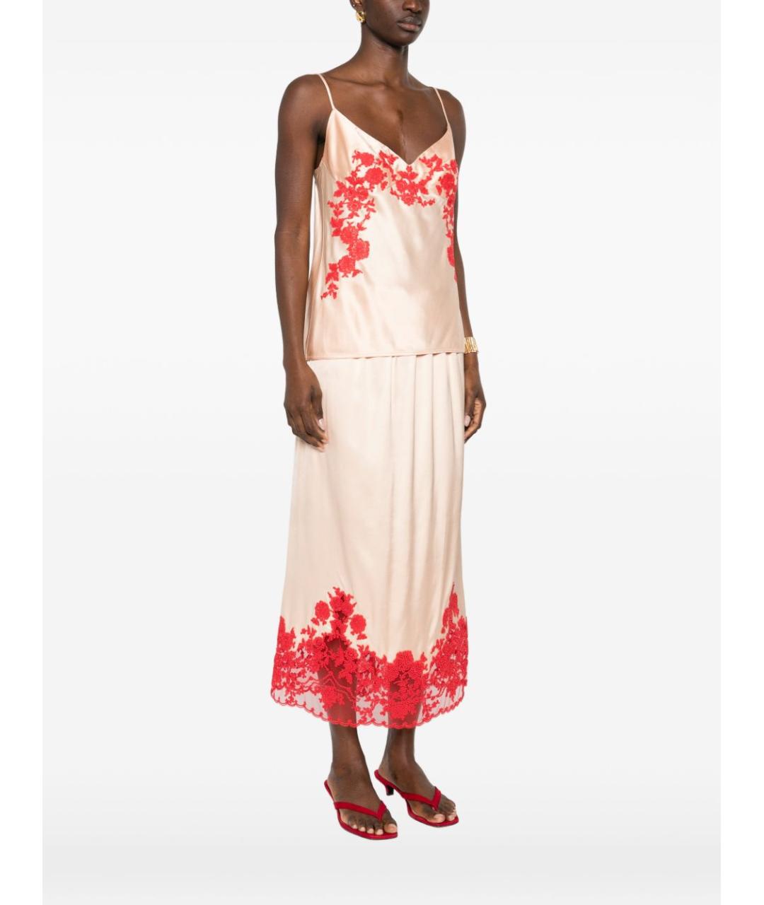 ERMANNO SCERVINO Бежевая вискозная майка, фото 4