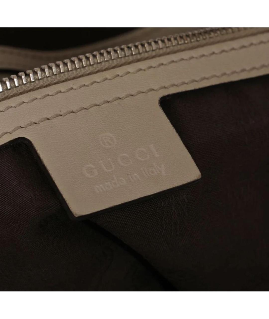 GUCCI Белая кожаная сумка через плечо, фото 4