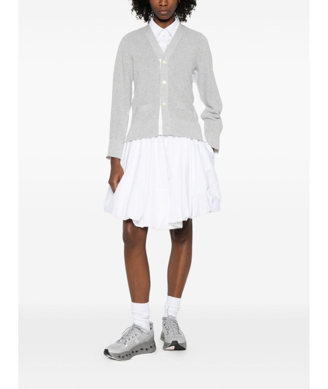 SACAI Серый хлопковый кардиган, фото 5