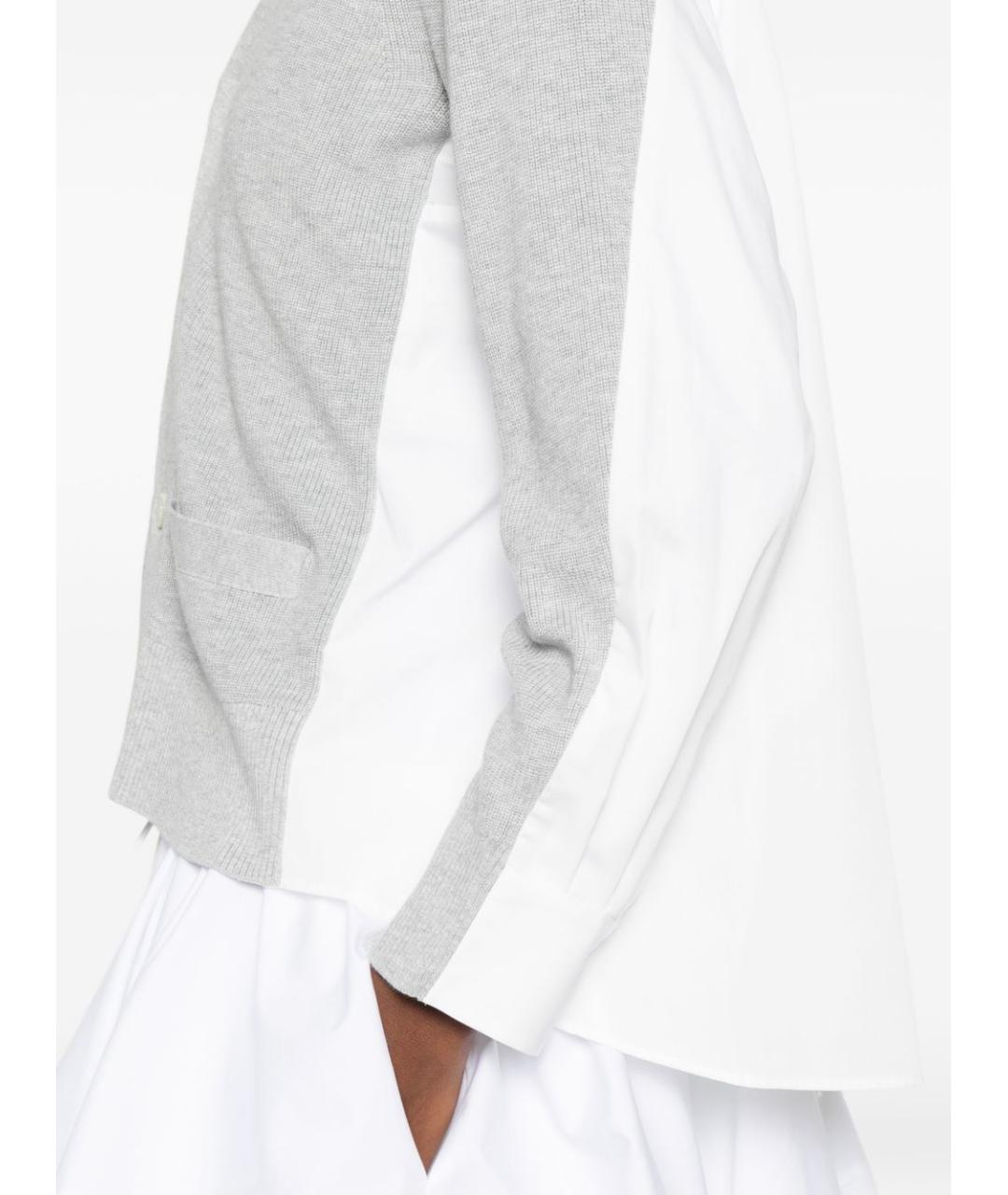 SACAI Серый хлопковый кардиган, фото 2