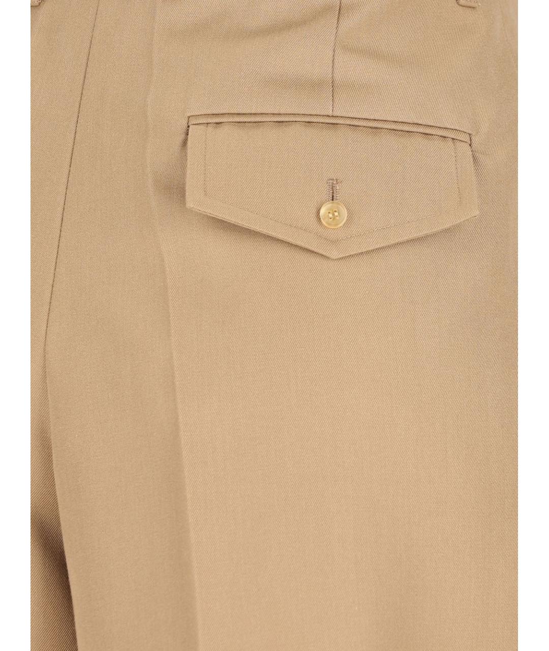 CELINE Бежевые шерстяные шорты, фото 2