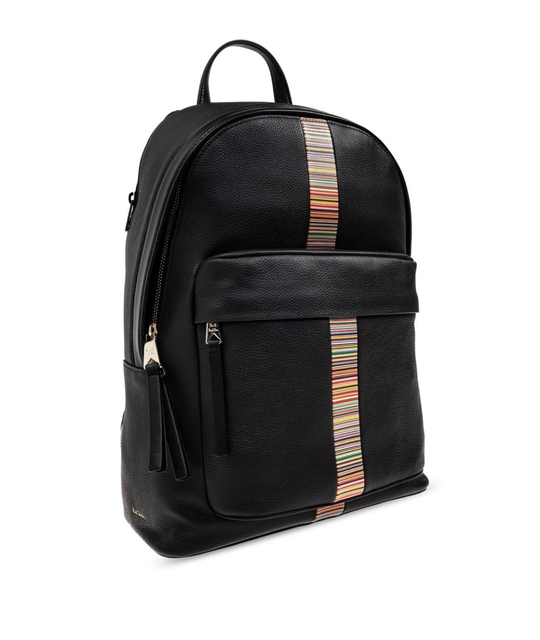 PAUL SMITH Черный кожаный рюкзак, фото 6