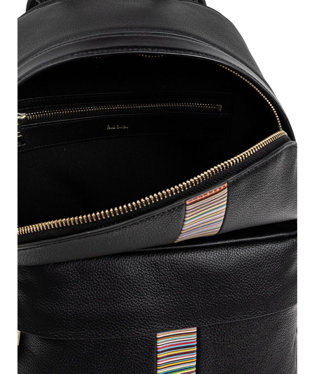 PAUL SMITH Черный кожаный рюкзак, фото 3