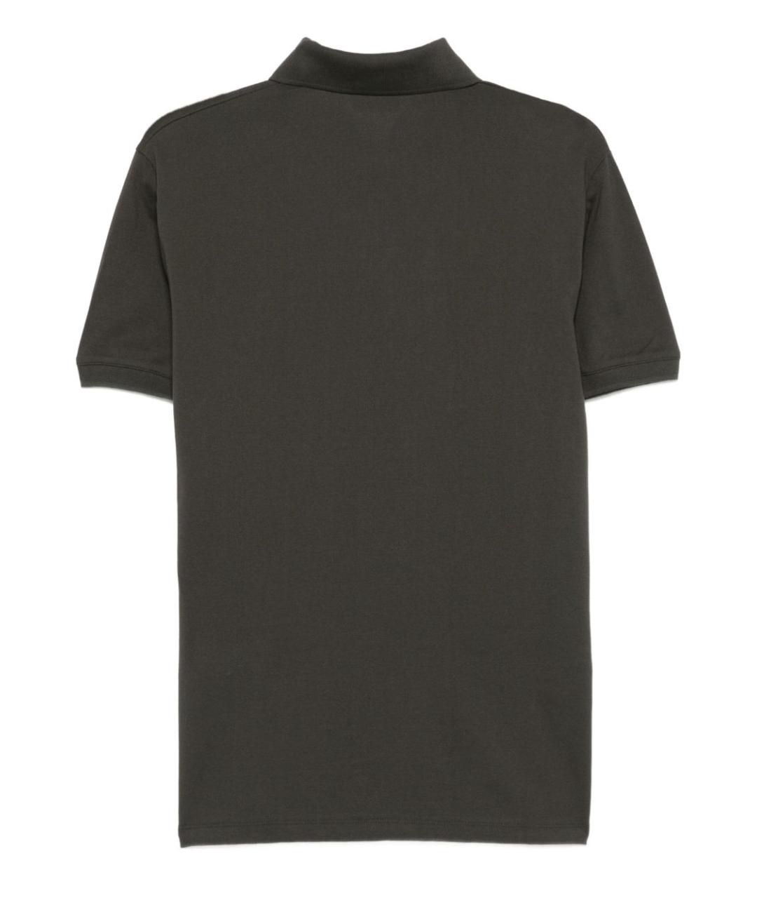 EMPORIO ARMANI Зеленые хлопковое поло с коротким рукавом, фото 2