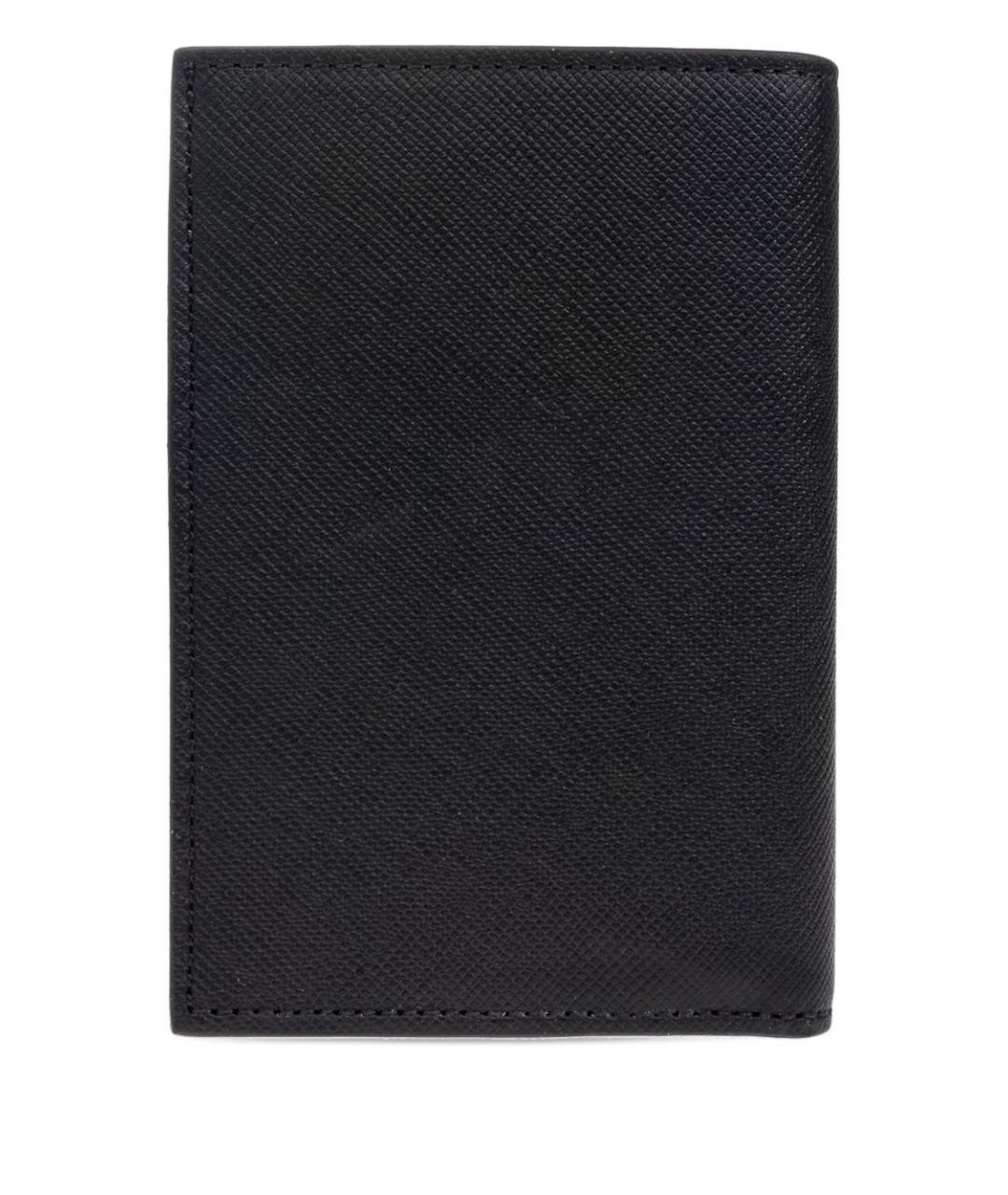 PAUL SMITH Черный кожаный кошелек, фото 2