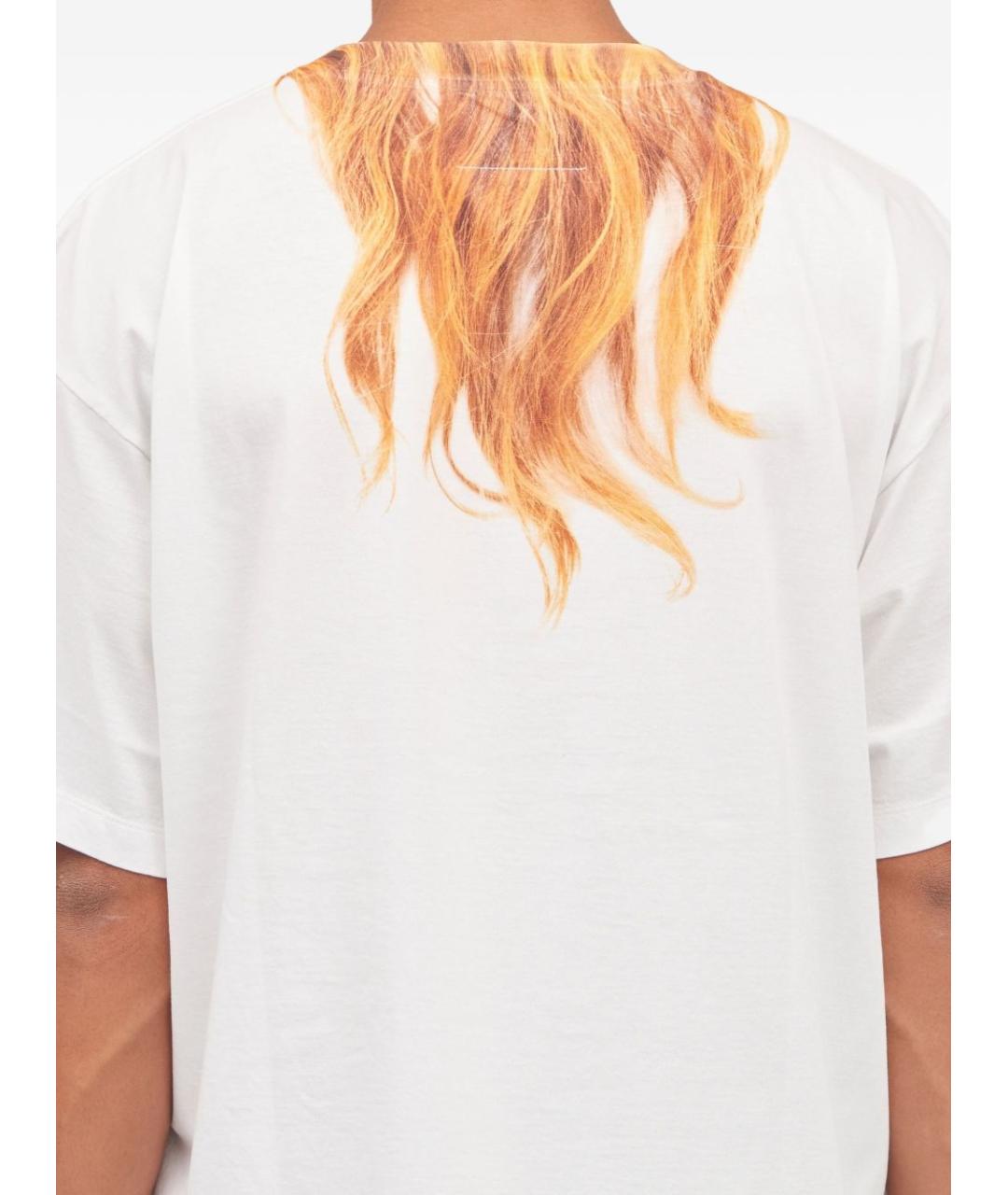 MM6 MAISON MARGIELA Белая хлопковая футболка, фото 4