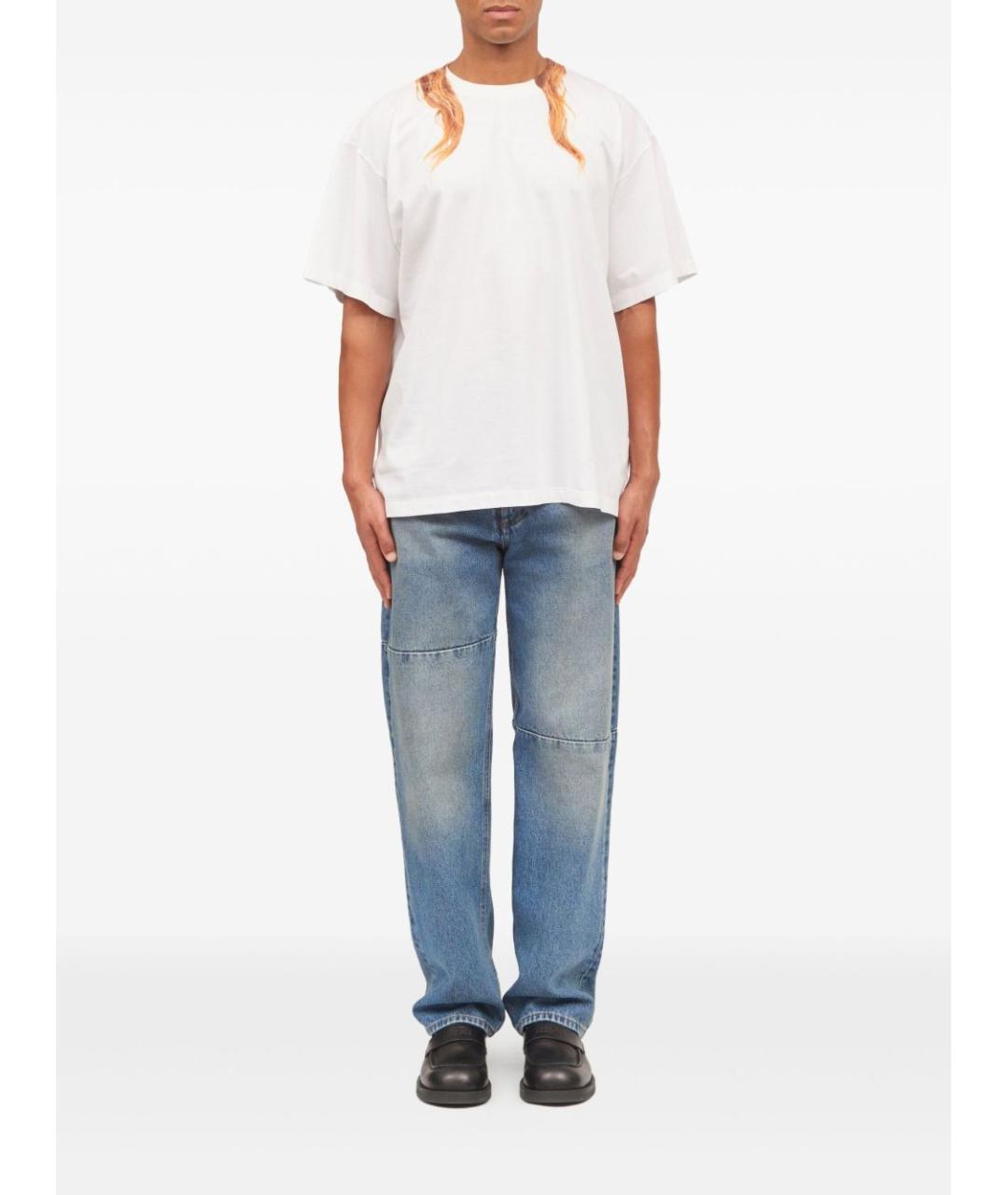 MM6 MAISON MARGIELA Белая хлопковая футболка, фото 3